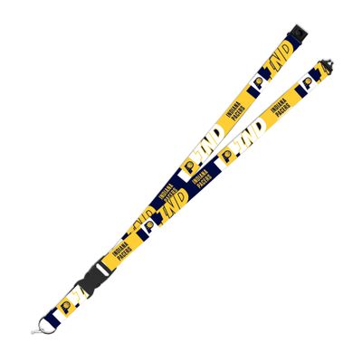 Rico Industries NBA Basketball Indiana Pacers 19" x 1" Premium Unisex-Adult Safety Breakaway Lanyard - Flash