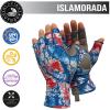 Glacier Glove Islamorada 50+ Sun Protection Durable Lightweight Breathable Quick-Dry Fingerless Outdoor Fishing Sun Glove, Patriot, X-Large view 2