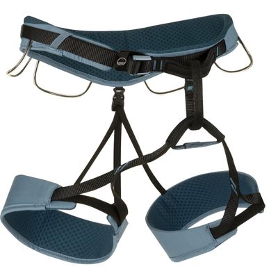 Wild Country Flow 2.0 Womens Rock Climbing Harness - Adjustable Harness for Sport & Indoor Climbing - Deepwater/Petrol - Large