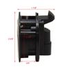 Boat Pull Latch | Non-Locking Black Plastic 2 1/8 Inch view 3