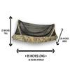 USGI Industries Bivy Tent | Lightweight Single Person Sleeping Net System for Outdoors, Camping, Survival, Hiking, Backpack | Mesh Protection (OCP) view 2