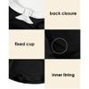 Julysand Women's Black One Piece Skirt Swimsuit Middle Long Sleeve Ladies Elegant Tummy Control Swimwear Dress Wrap Back view 4