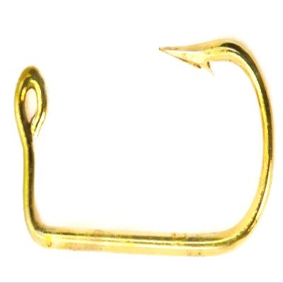 Eagle Claw 575 Gold Wire Jig Hooks 100 Pack - Works Great with Do It Molds (4/0)