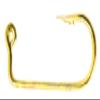 Eagle Claw 575 Gold Wire Jig Hooks 100 Pack - Works Great with Do It Molds (4/0) view 1