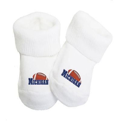 Future Tailgater Baby Toe Bootie Socks for Michigan Fans