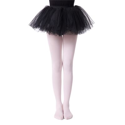 Frola Tights for Girls 40 Denier Semi Opaque Soft Pantyhose Ballet Dance Panty Footed Tights(11-13 Years,Pink)