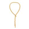 COLORFUL BLING Minimalist Dainty Gold Y Long Twisted Snake Chain Layered Choker Necklace for Women Punk Hip Hop Jewelry-Gold All Twisted view 1