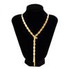 COLORFUL BLING Minimalist Dainty Gold Y Long Twisted Snake Chain Layered Choker Necklace for Women Punk Hip Hop Jewelry-Gold All Twisted view 2