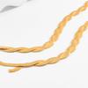 COLORFUL BLING Minimalist Dainty Gold Y Long Twisted Snake Chain Layered Choker Necklace for Women Punk Hip Hop Jewelry-Gold All Twisted view 3