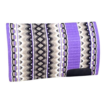 Western Horse Saddle Pad Blanket Show Ranch Pad Custom Handmade New Zealand Wool Oversized 34" x 42" | 34" x 40" | 34" x 38" (Color 06, 34 x 38 Inches)