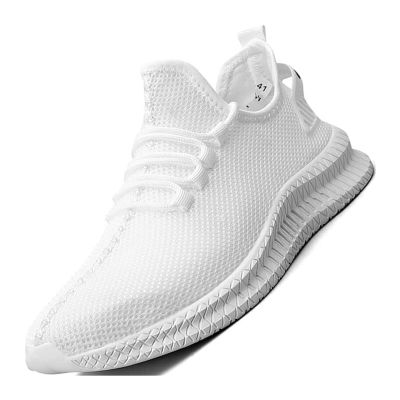 Men's Fashion Sneakers Casual Trail Running Shoes Men's Sports Hiking Shoes (Color : White, Size : 12)