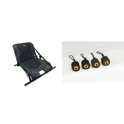 Pelican Ergoboost Folding Kayak Seat and Scupper Plugs Bundle