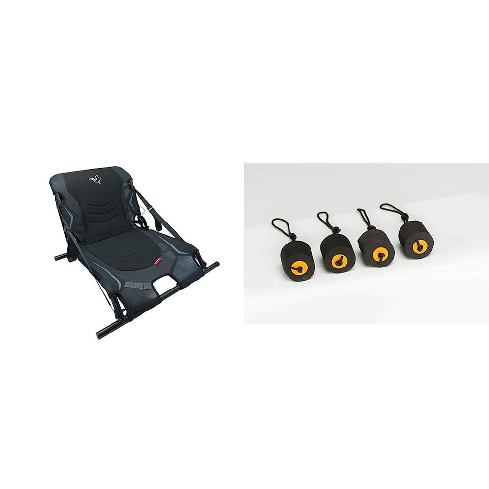 Pelican Ergoboost Folding Kayak Seat and Scupper Plugs Bundle