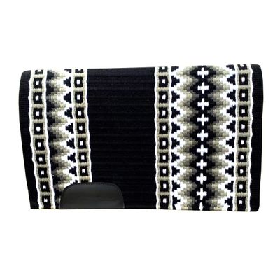 Western Horse Saddle Pad Blanket Show Ranch Pad Custom Handmade New Zealand Wool Oversized 34" x 42" | 34" x 40" | 34" x 38" (Color 08, 34 x 42 Inches)