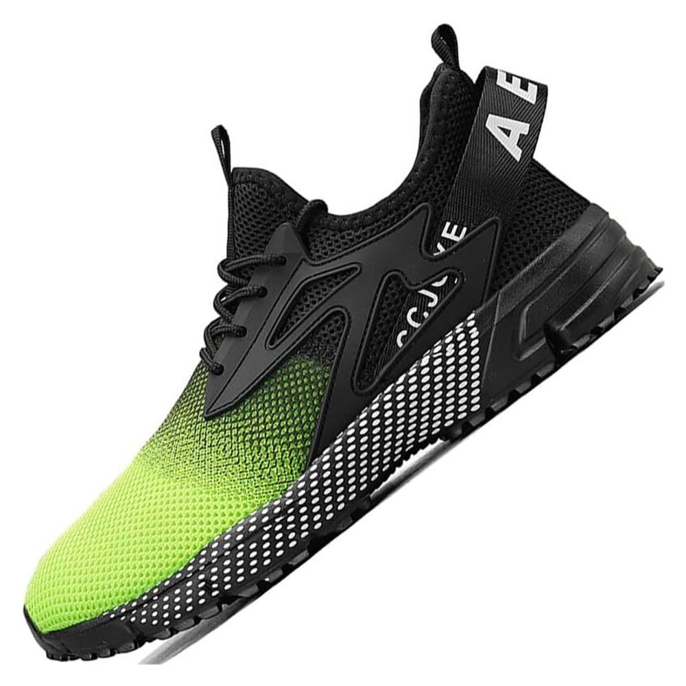 Men's Hiking Trail Running Shoes Breathable Fashion Casual Shoes Tennis Sports Men's Shoes (Color : Green, Size : 10)