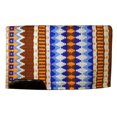 Western Horse Saddle Pad Blanket Show Ranch Pad Custom Handmade New Zealand Wool Oversized 34" x 42" | 34" x 40" | 34" x 38" (Color 01, 34 x 40 Inches)