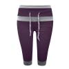 Uillui Capris for Women Plus Size Stretchy Workout Pants Soft Comfy Yoga Sweatpants Drawstring Waist Casual Cropped Trousers view 3