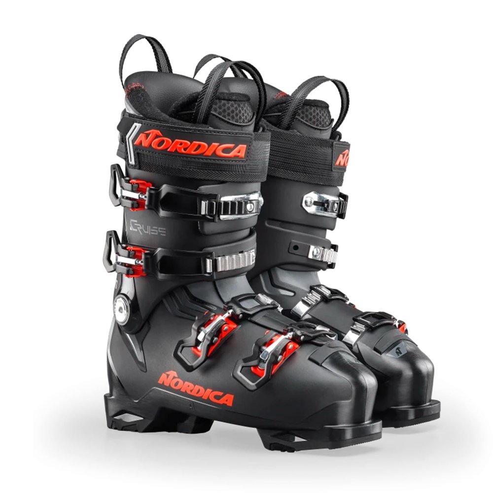 Nordica Cruise 120 Men's Comfort Fit All Mountain Alpine Ski Boots (Black/Anthracite/Red, 27.5)