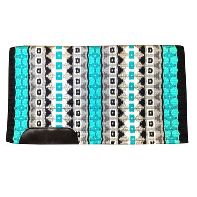 Western Horse Saddle Pad Blanket Show Ranch Pad Custom Handmade New Zealand Wool Oversized 34" x 42" | 34" x 40" | 34" x 38" (Color 15, 34 x 40 Inches)