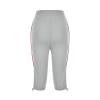 Uillui Capris for Women Plus Size Stretchy Workout Pants Soft Comfy Yoga Sweatpants Drawstring Waist Casual Cropped Trousers view 3