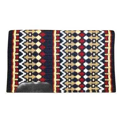 Western Horse Saddle Pad Blanket Show Ranch Pad Custom Handmade New Zealand Wool Oversized 34" x 42" | 34" x 40" | 34" x 38" (Color 14, 34 x 38 Inches)