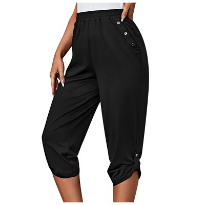 Joggers for Women Athletic Fit Outdoor Running Sports Sweatpants High Waist Capris Cropped Trousers Lounge Work Pants