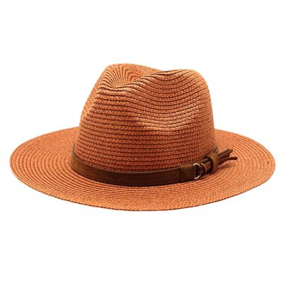 Big Size Panama Hat Summer Sun Hats for Women Beach Straw Cap A C 56-58CM