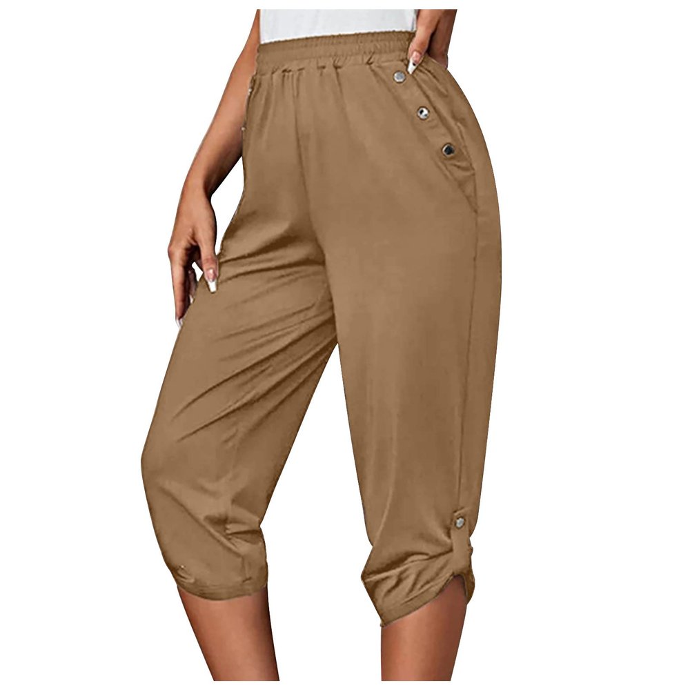 Joggers for Women Athletic Fit Outdoor Running Sports Sweatpants High Waist Capris Cropped Trousers Lounge Work Pants