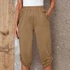 Joggers for Women Athletic Fit Outdoor Running Sports Sweatpants High Waist Capris Cropped Trousers Lounge Work Pants view 2