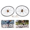 Mountain Bike Wheelset, 27.5 Wheelset Aluminum Alloy Rim Disc Brake MTB Wheelset, Fit Front 15 * 100mm Rear 12 * 135mm MTB Wheelset,Dual Six Hole Disc Brakes (Gold, 27.5Inch) view 4