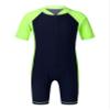 vastwit One Piece Swimsuit for Kids Boys Girls UV Protection Surfing Suit Beach Swimwear Rash Guard Navy Blue&Fluorescen 12 Years view 1