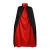 Halloween Vampire Cape Cloak Robes 140cm Unisex Dual-layer Stand Hooded Witch Cloak Reversible Cape Cosplay Party Costume for Halloween Masquerade(Black and Red) view 1