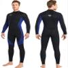3Mm Neoprene Wetsuit, Full Body Diving Suit with Front Zipper for Men Women, One Piece Swimsuit Keep Warm UV Protection for Kite Surf Kayak Scuba Snorkeling,Men,XS view 2