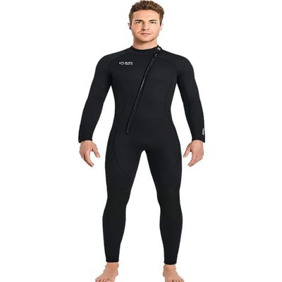 3MM One Piece Wetsuits, Full Body Ultra Stretch Neoprene Wetsuit Diving Suit for Men Women, Adjustable Neck Swimming Wet Suit for Snorkeling Scuba Surfing,Men,XL