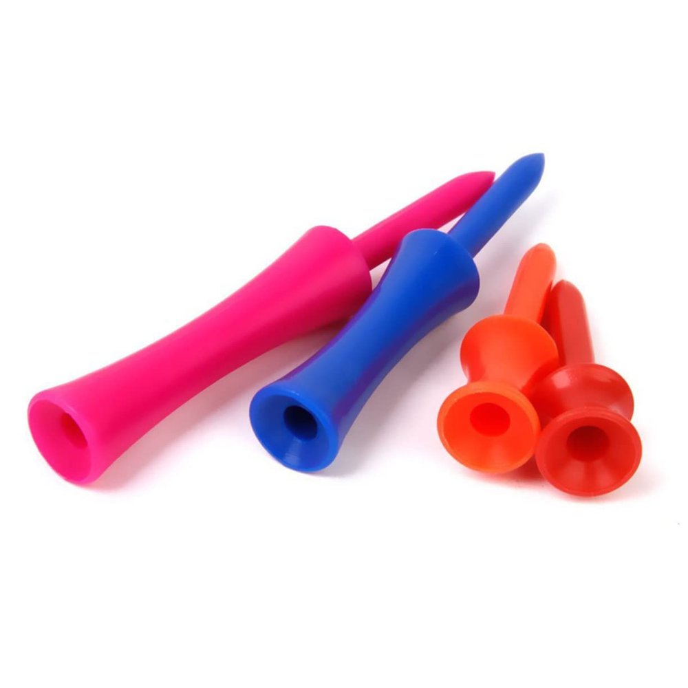 BESPORTBLE 40pcs Golf Plastic Step Tees Set Colors for Driving Range and Training Sessions