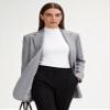 YumiDay Womens Mock Turtleneck Base Layer(White,XS) view 4