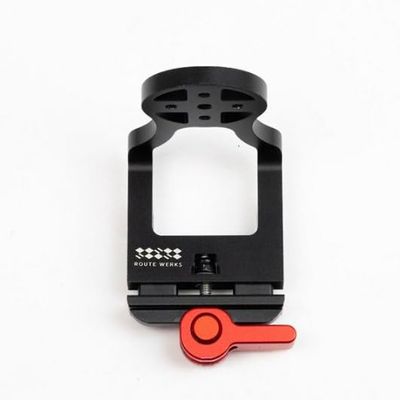 Route Werks Outfront Mount for Smartphones, Black, Aluminum, 66g, Handlebar Mount