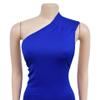 Recious Womens Sexy Sleeveless One Shoulder Ruched Ribbon Bodycon Party Clubwear Prom Dress Red view 4