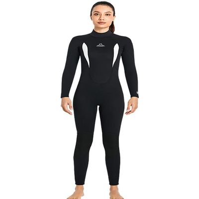3Mm Full Body Wetsuit for Men Women, Ultra Stretch Neoprene Diving Suit with Back Zip Adjustable Neck for Snorkeling, Scuba, Swimming, Surfing,Women,XS