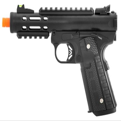 GoldenBall X WE-Tech Galaxy 1911 Gas Blowback Airsoft Pistol (Black, Black)