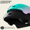 OutdoorMaster Skateboard Cycling Helmet-Beetles Snug,Bike Helmet for Adults, Youth & Kids-Two Removable Liners Ventilation Multi-Sport Commuter Scooter Roller Skate Inline Skating Longboard view 2