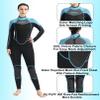 AnParc Wetsuit Women 3mm Neoprene Wet Suit for Women Cold Water Swimming with Back Zipper, Suitable for Diving, Swimming, Surfing, Snorkelingand Other Water Sports view 3
