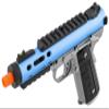 GoldenBall X WE-Tech Galaxy 1911 Gas Blowback Airsoft Pistol (Silver, Blue) view 4