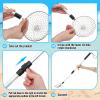 Roshtia 4 Pcs 18.5~30 Inch Shark Tooth Sifter, Sand Sifter, Beach Scoop Shovel Metal Adjustable Long Handle Shell Scooper for Seaside Picking up Grooming Seashell Collecting Hunting(Gray,Round) view 4