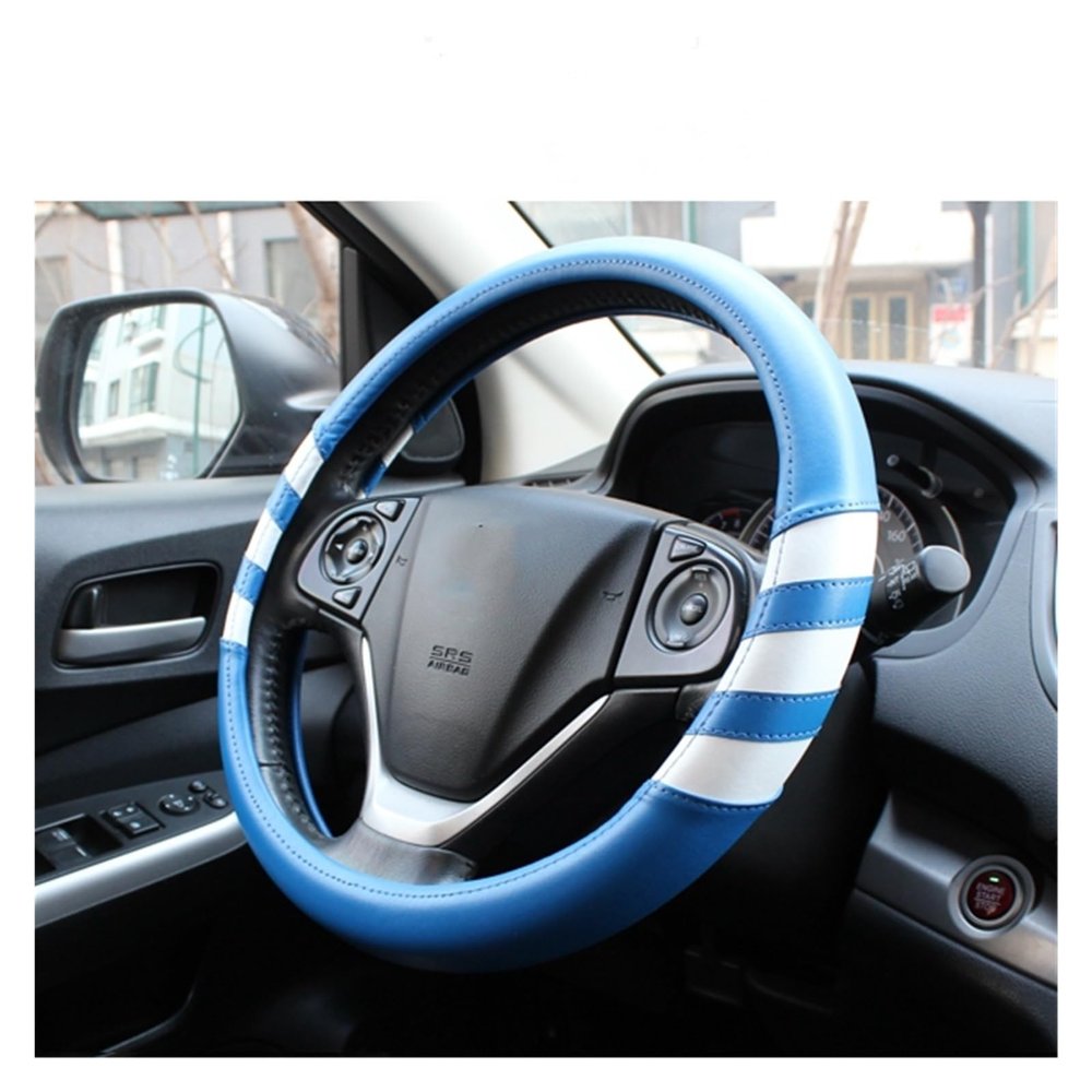 FUERU Car Steering Wheel Cover Set Car Steering Wheel Cover Comfortable Microfiber Leather Soft and Breathable Car Interior (Color : 3#)