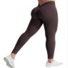 YEOREO Liz Scrunch Workout Leggings for Women High Waisted Butt Lifting V Back Waist Seamless Gym Yoga Leggings Chocolate S view 1