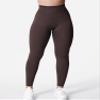 YEOREO Liz Scrunch Workout Leggings for Women High Waisted Butt Lifting V Back Waist Seamless Gym Yoga Leggings Chocolate S view 2
