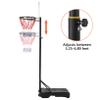 Mini Basketball Hoop for Kids Adjustable Basketball Goal System,6.3-9.1ft Height Adjustable,28 Inch Backboard,for Adult Children Junior Player (White) view 3
