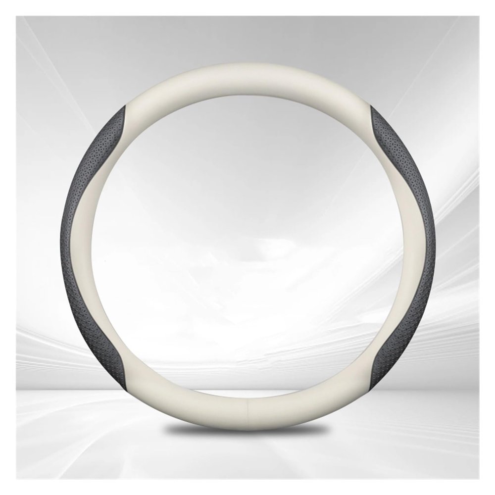 FUERU Car Steering Wheel Cover Set Car Steering Wheel Cover Ultra-Thin Leather Stretch Breathable Car Interior (Color : 1#)