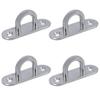 AB Tools 4 Pack 6mm Pad Eye Plate Tie Down Anchor Ring Stainless Steel A2 view 1
